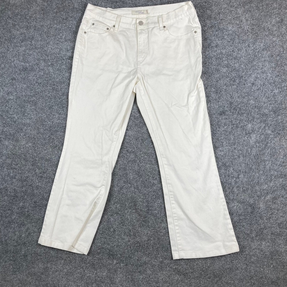 Levi's Jeans Womens Size 12 Medium White 515 Bootcut Stretch Casual Denim